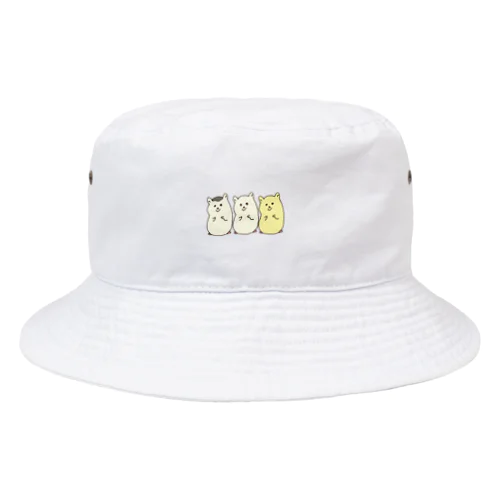 3匹のハムちゃん Bucket Hat