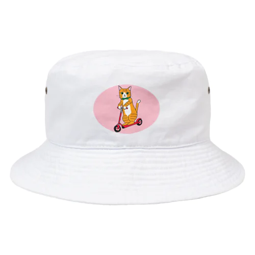 キックボード♫にゃんこ Bucket Hat