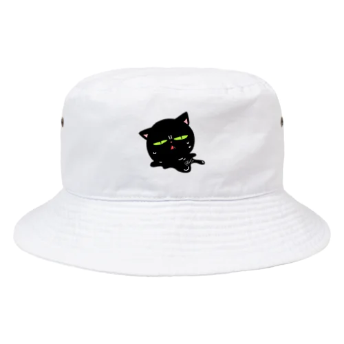 とけるくろねこ Bucket Hat