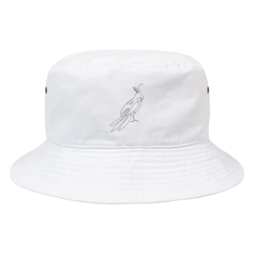 オカメインコシルエット Bucket Hat