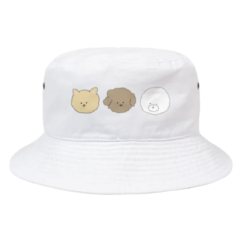 ふわふわ犬(カラーver) Bucket Hat