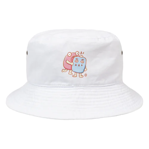 ピンクとブルーのカムカム Bucket Hat