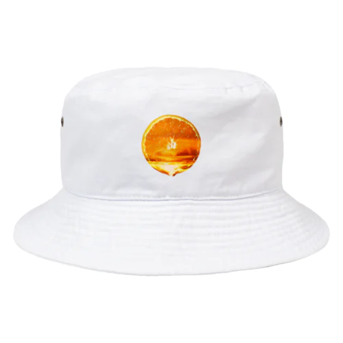 夕陽オレンジ Bucket Hat