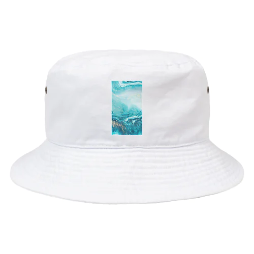 大理石 ターコイズ Bucket Hat