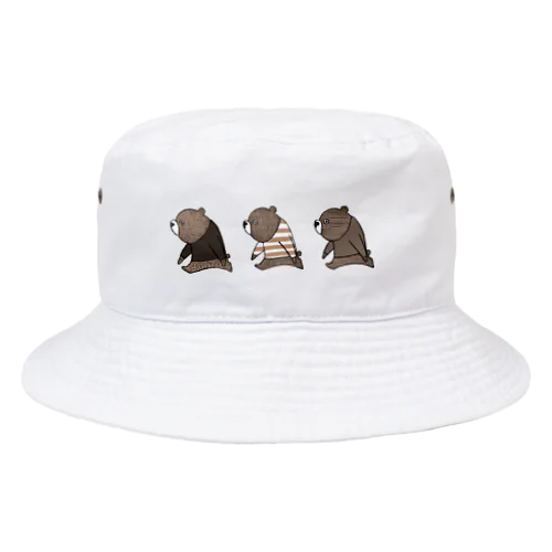 子熊トリオ Bucket Hat