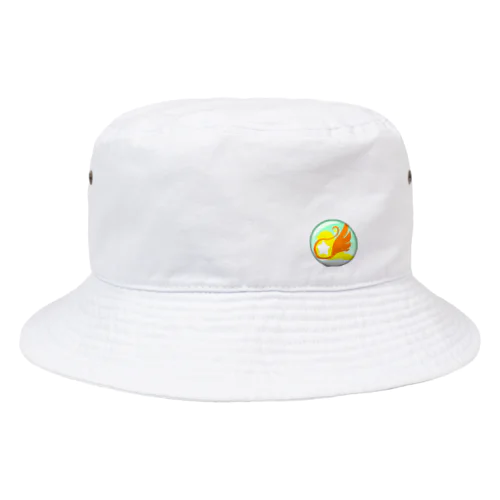 缶バッジ風skyparkロゴ Bucket Hat