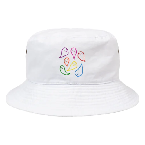 おばけたち(カラフル) Bucket Hat