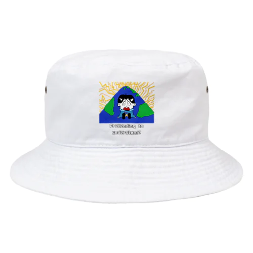 Why/なぜ地球は丸い？ Bucket Hat