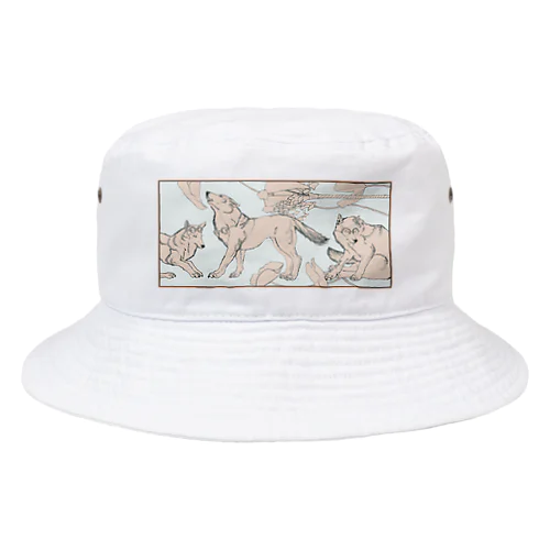 白盆 White August Bucket Hat