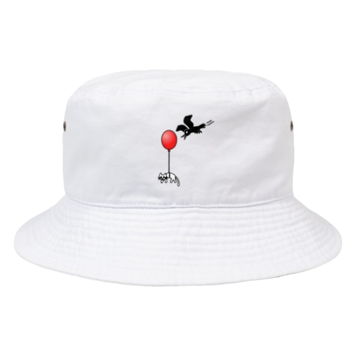 空の旅ですニャ Bucket Hat