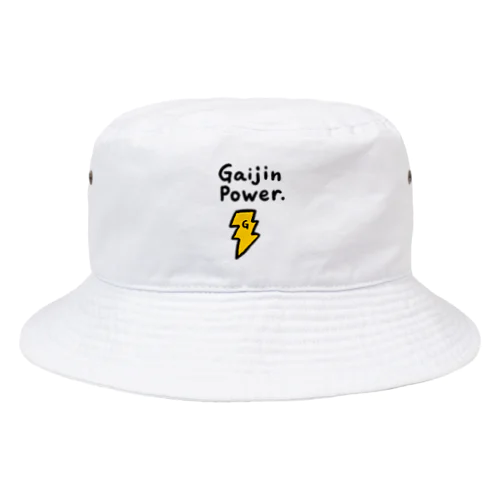 外人パワー Gaijin Power Bucket Hat