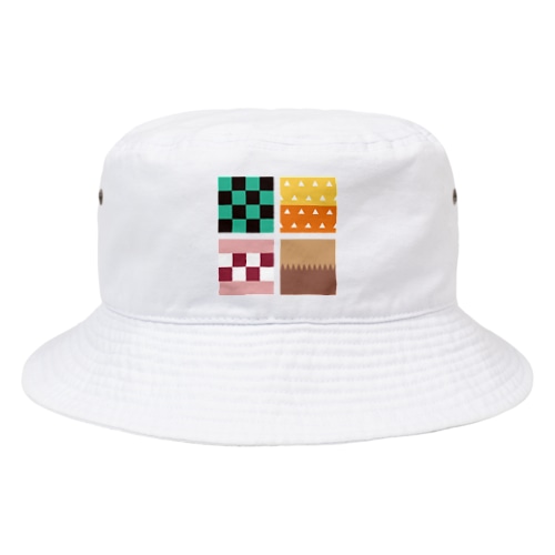 カラフルキューブ Bucket Hat
