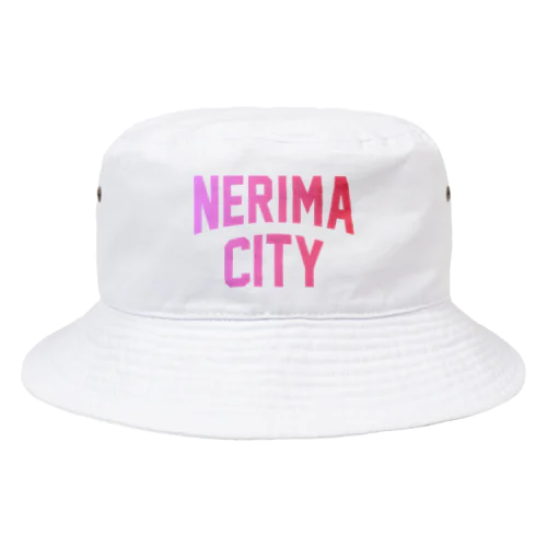 練馬区 NERIMA CITY ロゴピンク Bucket Hat