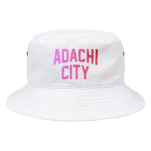 足立区 ADACHI CITY ロゴピンク Bucket Hat