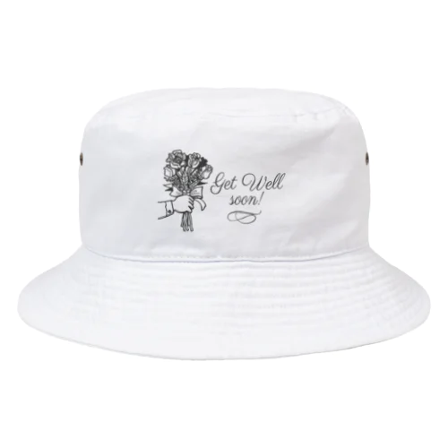 Get Well 花束デザイン Bucket Hat