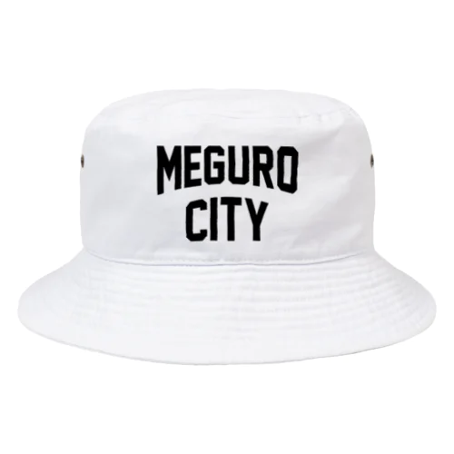 目黒区 MEGURO CITY ロゴブラック Bucket Hat