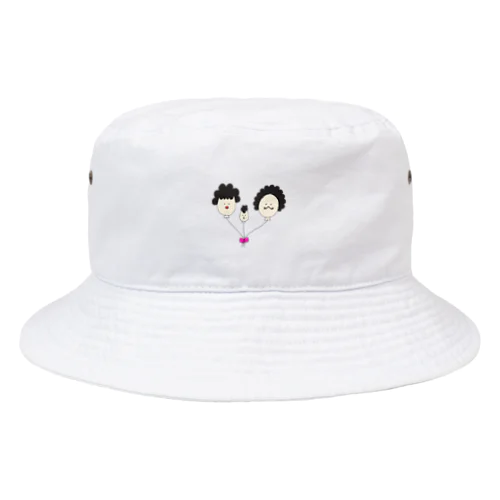 アフロ親子の風船 Bucket Hat