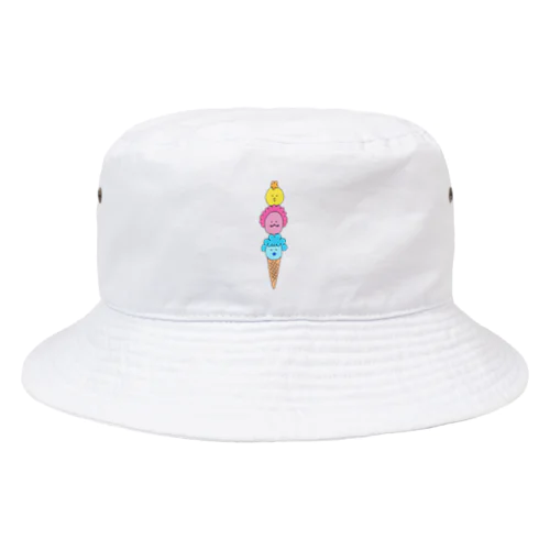 アフロ親子のアイスクリーム Bucket Hat