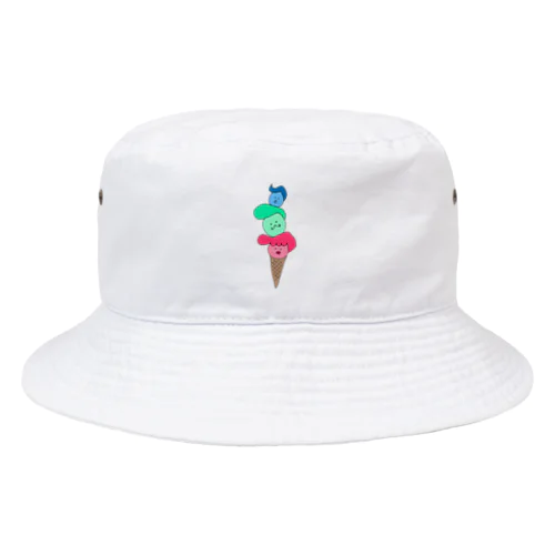 リーゼント親子のアイスクリーム Bucket Hat