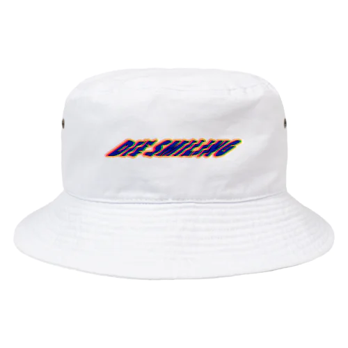 DIE SMILING レインボーロゴ Bucket Hat