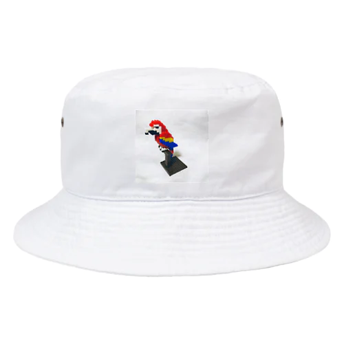 Blocks Scarlet Macaw Bucket Hat