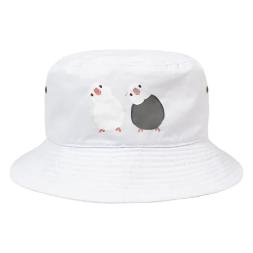 白いオカメたち Bucket Hat