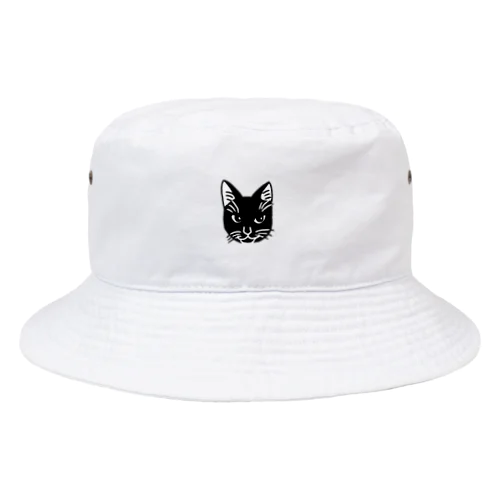 黒猫ジジ　ワンポイント Bucket Hat