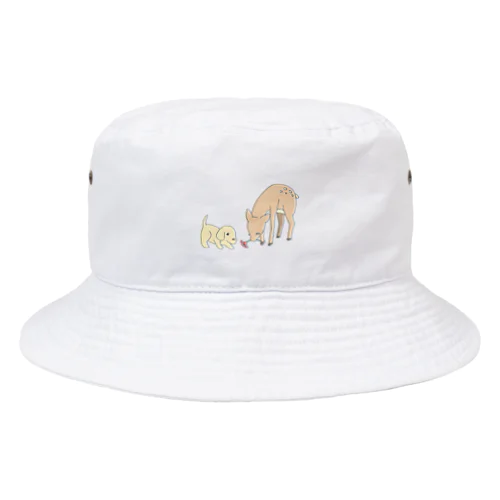 子犬と鹿 Bucket Hat