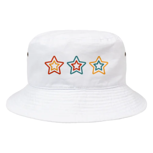 3sTar☆Coon-Tricolor  Bucket Hat