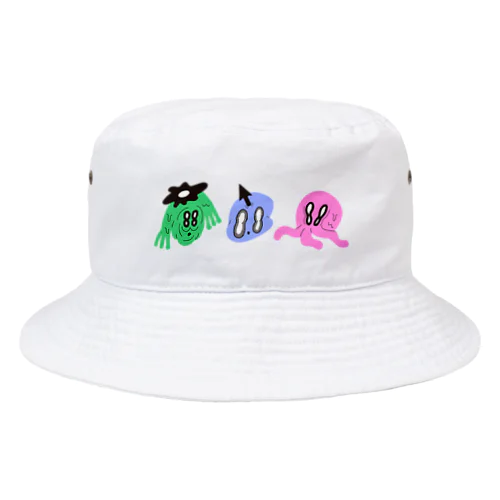 謎のモンスター3体 Bucket Hat