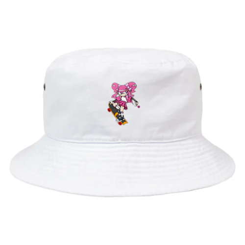 NerdCatHoodies SK8 girl 5 Bucket Hat