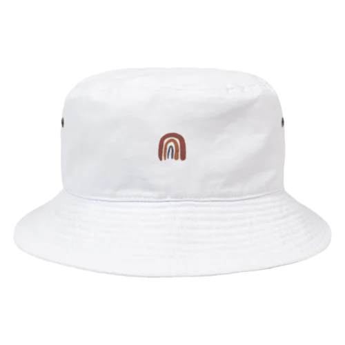 ブラウンレインボー Bucket Hat