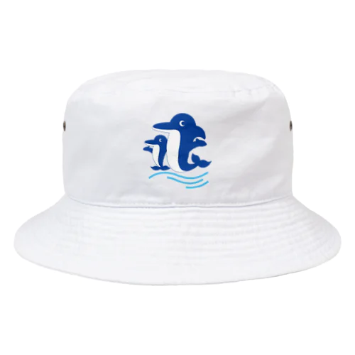 イルカの親子 Bucket Hat