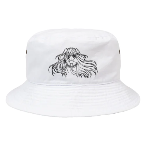 女子高生とリボルバー Bucket Hat