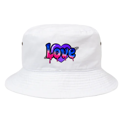 panama65 LOVE Part1(ブルー） Bucket Hat