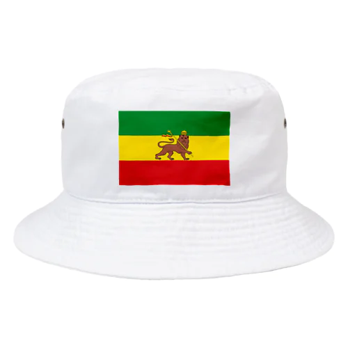 RASTAFARI LION FLAG-エチオピア帝国の国旗- Tシャツ バケットハット