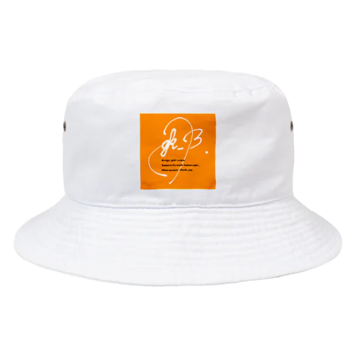 ボックスロゴ。(Orange) Bucket Hat