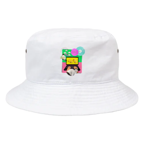 MOMOはPCがお好き Bucket Hat