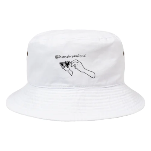 ハートのサングラスロゴ Bucket Hat