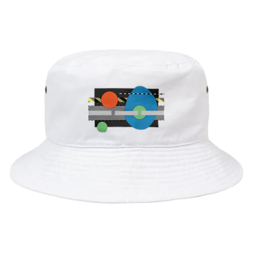 　点線と破線 Bucket Hat