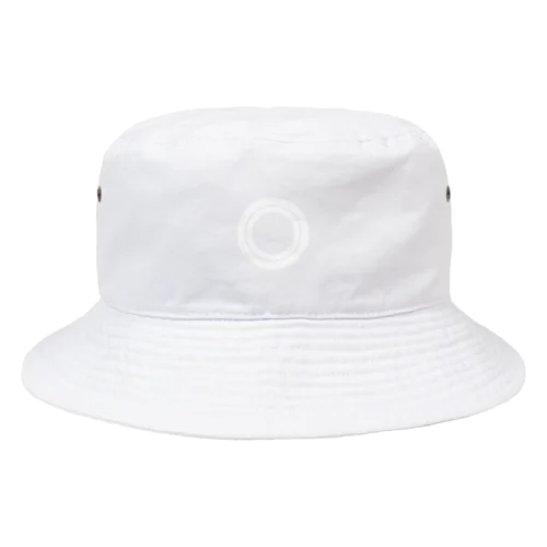 シンプルな丸(ホワイト) Bucket Hat