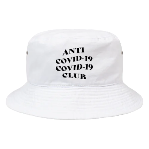 ANTI COVID-19 CLUB(BLACK) Bucket Hat