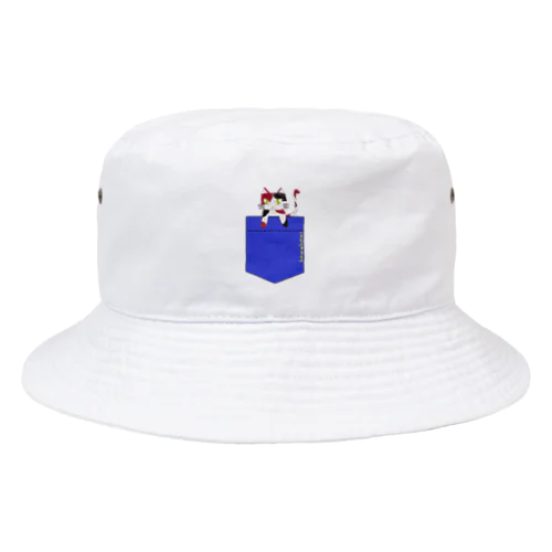 ポケットにゃんこ　koronekoron Bucket Hat