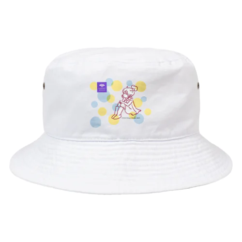 pipi girl_ dot 黄_透過_グッズ Bucket Hat