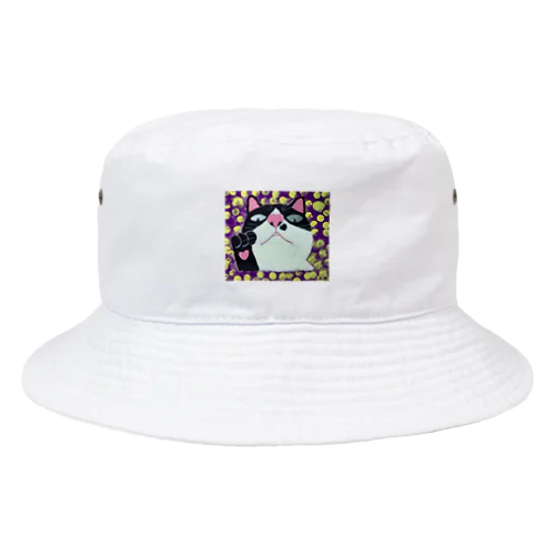 ハートたくさん猫 Bucket Hat