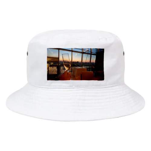 夕焼けとシャンパン Bucket Hat