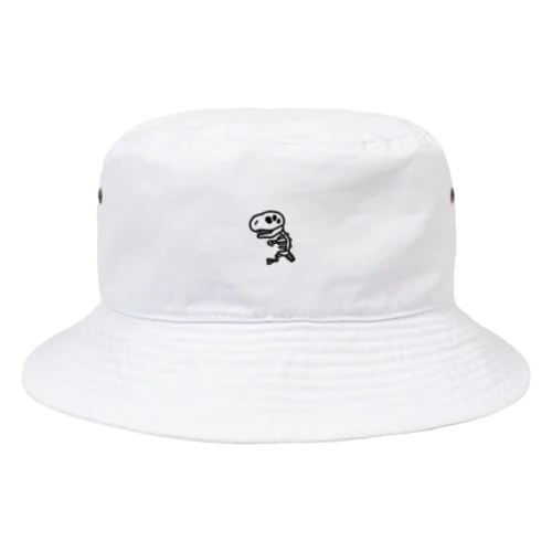 きょうりゅうくんの骨 黒 Bucket Hat