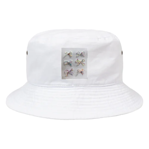 引き揃え糸リボン🎀 Bucket Hat