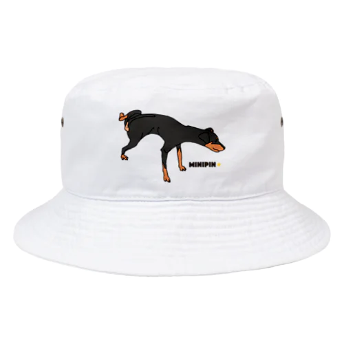 ミニチュアピンシャー ミニピン Miniature Pinscher minipin マーキング Bucket Hat