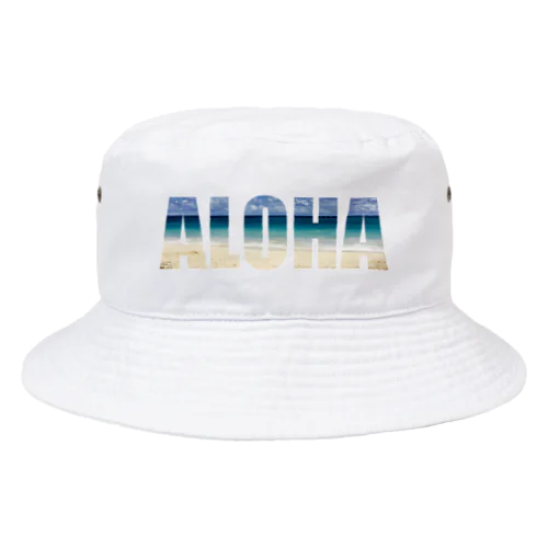 ALOHA × ビーチ＠ハワイ Bucket Hat